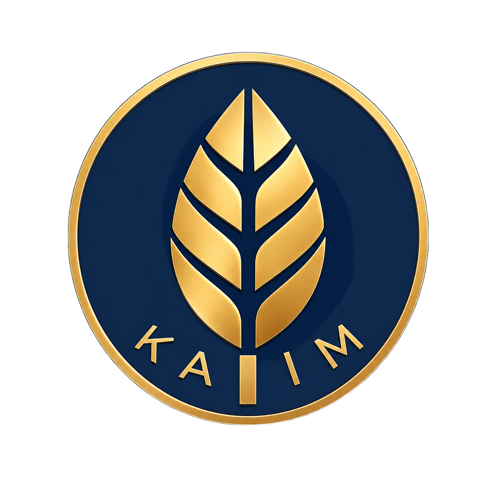 Remove the background from this Kalim Coffee logo image, making it fully transparent. Preserve all logo details, colors, text, and edges cleanly. Output as PNG with transparency.